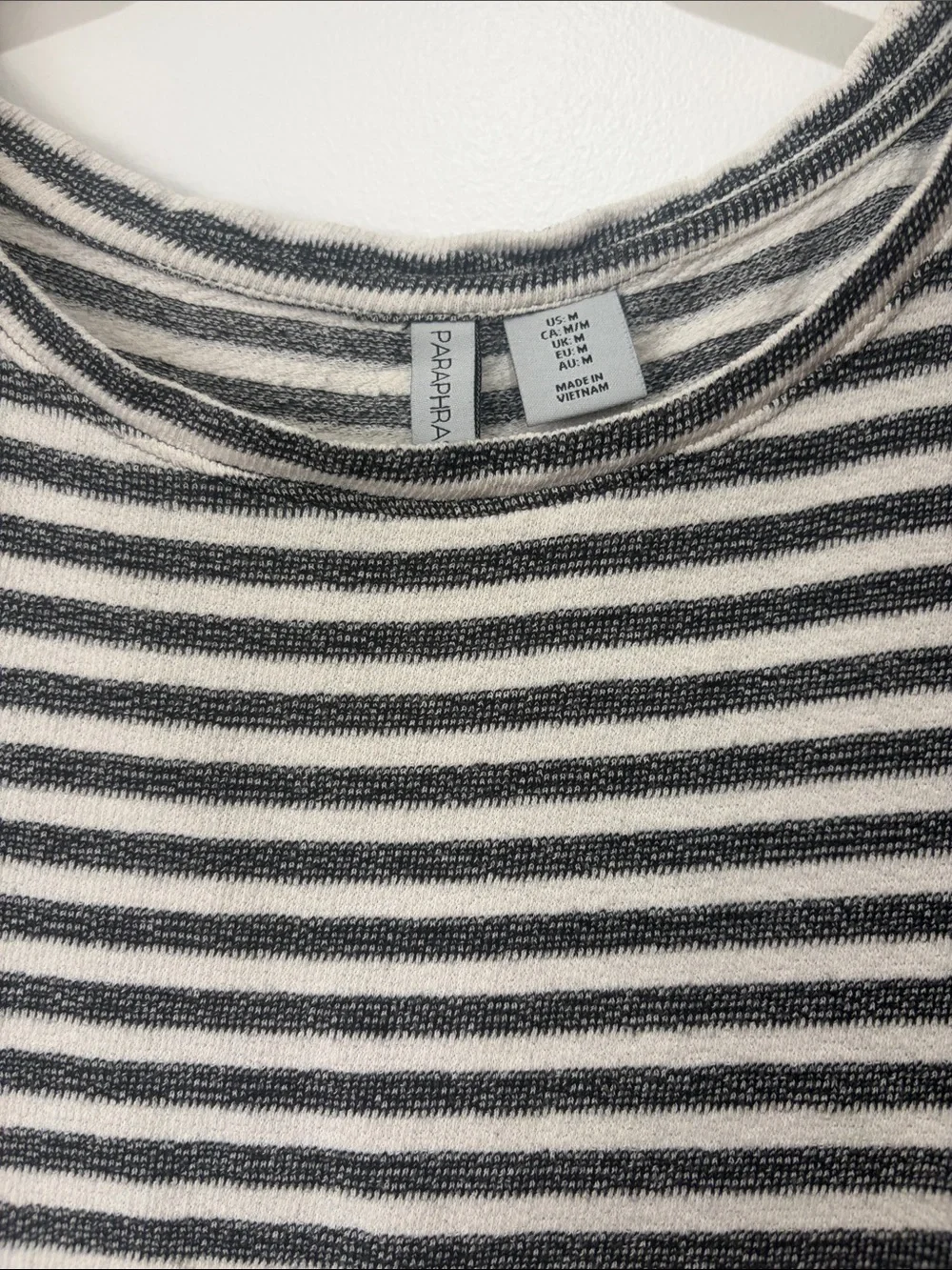 Paraphrase Striped Short Sleeve Dress - Black & White